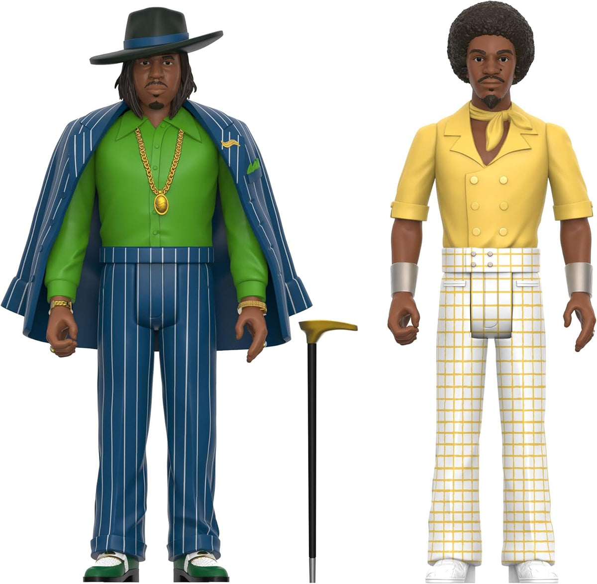 OUTKAST: BIG BOI/ANDRE 3000 (AQUEMINI 2-PACK) - SUPER 7-REACTION-3.75"
