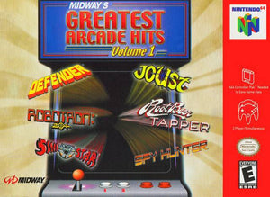 MIDWAY'S GREATEST ARCADE HITS VOL. 1 - N64 (W/BOX & MANUAL)