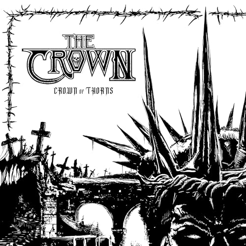 THE CROWN - CROWN OF THORNS (BLACK/WHITE SPLIT VINYL)