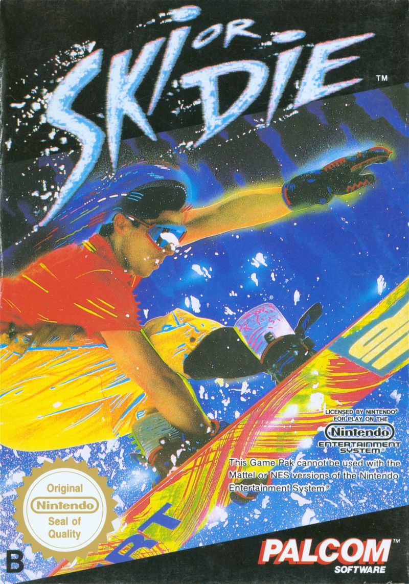 SKI OR DIE - NES (W/BOX)