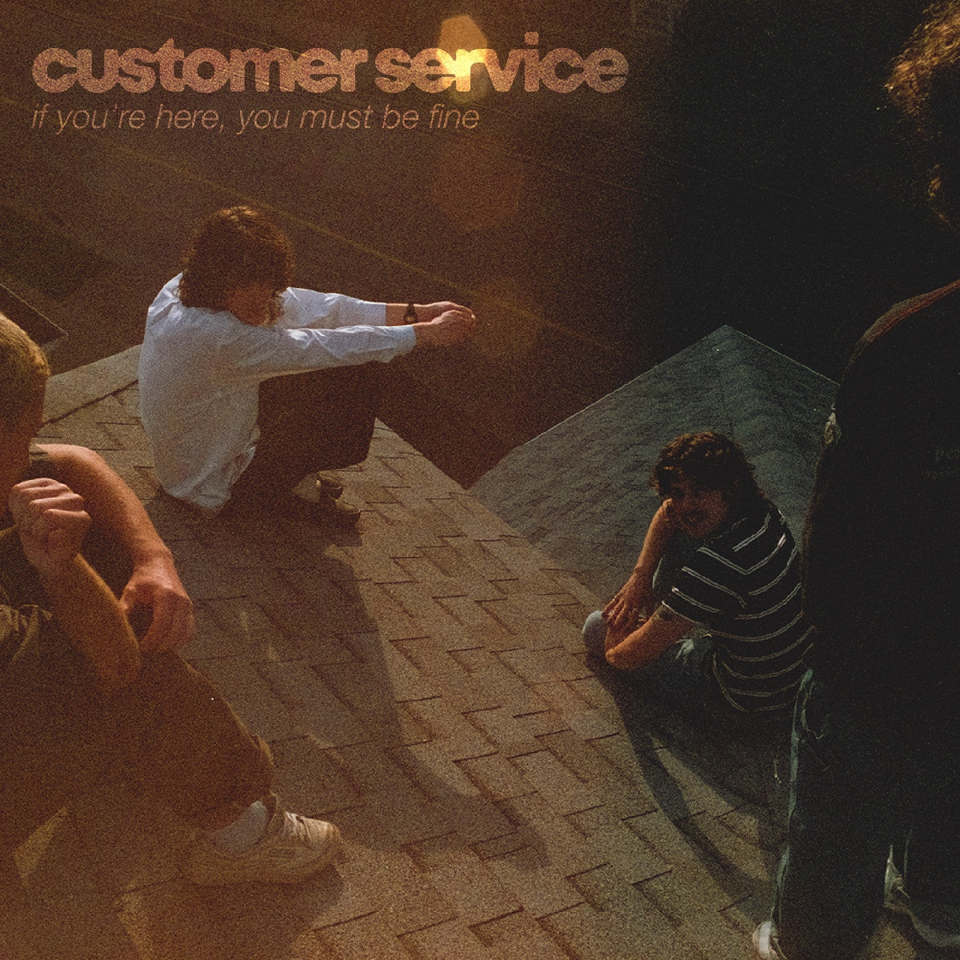 CUSTOMER SERVICE - IF YOU'RE HERE, YOU MUST BE FINE (BLUE & ORANGE W/ BLACK SPLATTER VINYL)