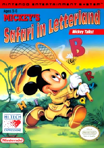 MICKEY'S SAFARI IN LETTERLAND - NES (W/BOX)
