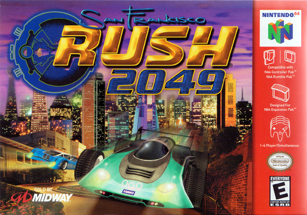 RUSH 2049 - N64 (W/BOX & MANUAL)