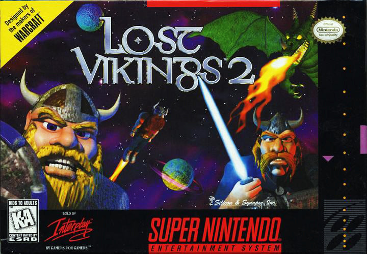 LOST VIKINGS 2 - SNES (W/BOX & MANUAL)