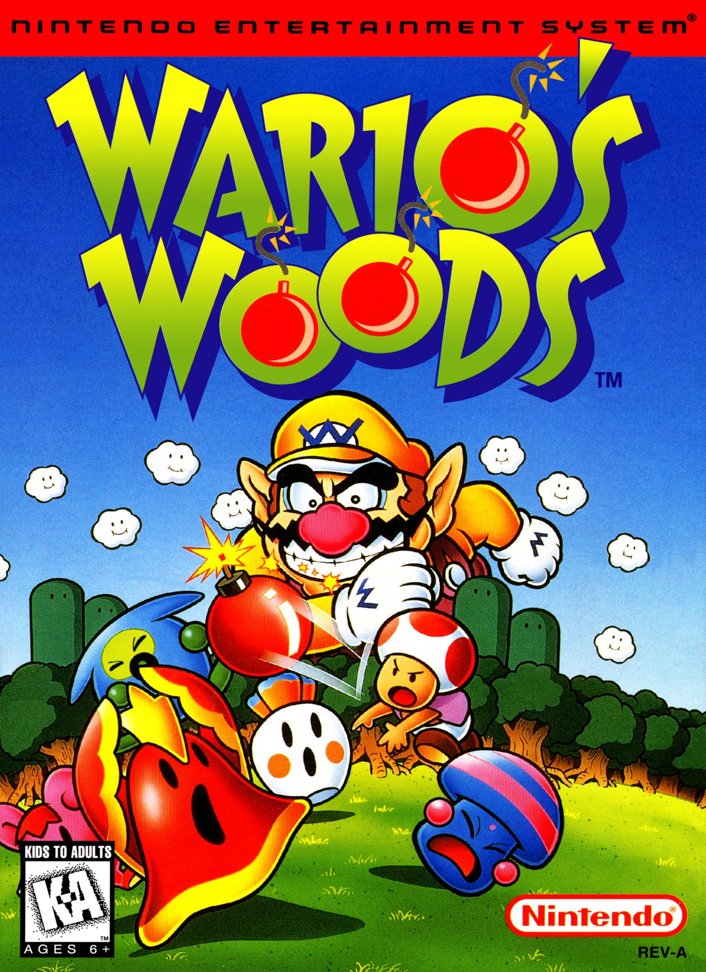 WARIO'S WOODS - SNES (W/BOX & MANUAL)