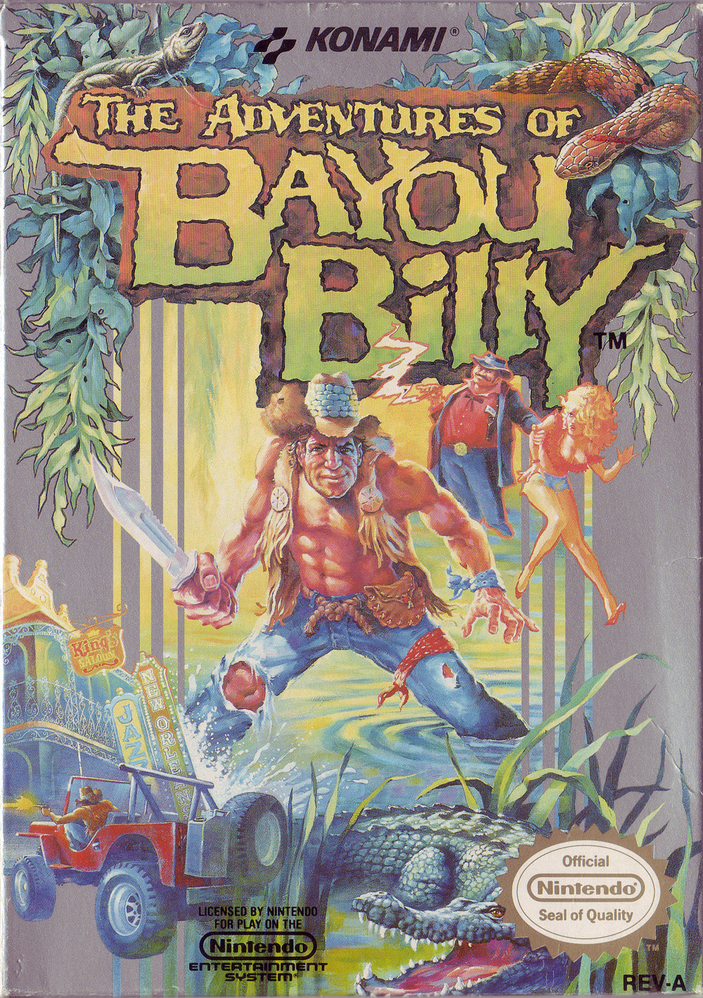 ADVENTURES OF BAYOU BILLY - NES (W/BOX & MANUAL)
