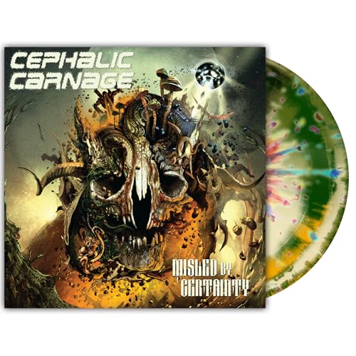 CEPHALIC CARNAGE - MISLED BY CERTAINTY (CUSTOM TRI-COLOUR MERGE WITH SPLATTER VINYL)