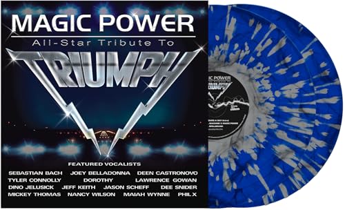 VARIOUS ARTISTS - MAGIC POWER: ALL STAR TRIBUTE TO TRIUMPH / VARIOUS - DARK BLUE & WHITE SPLATTER COLORED VINYL