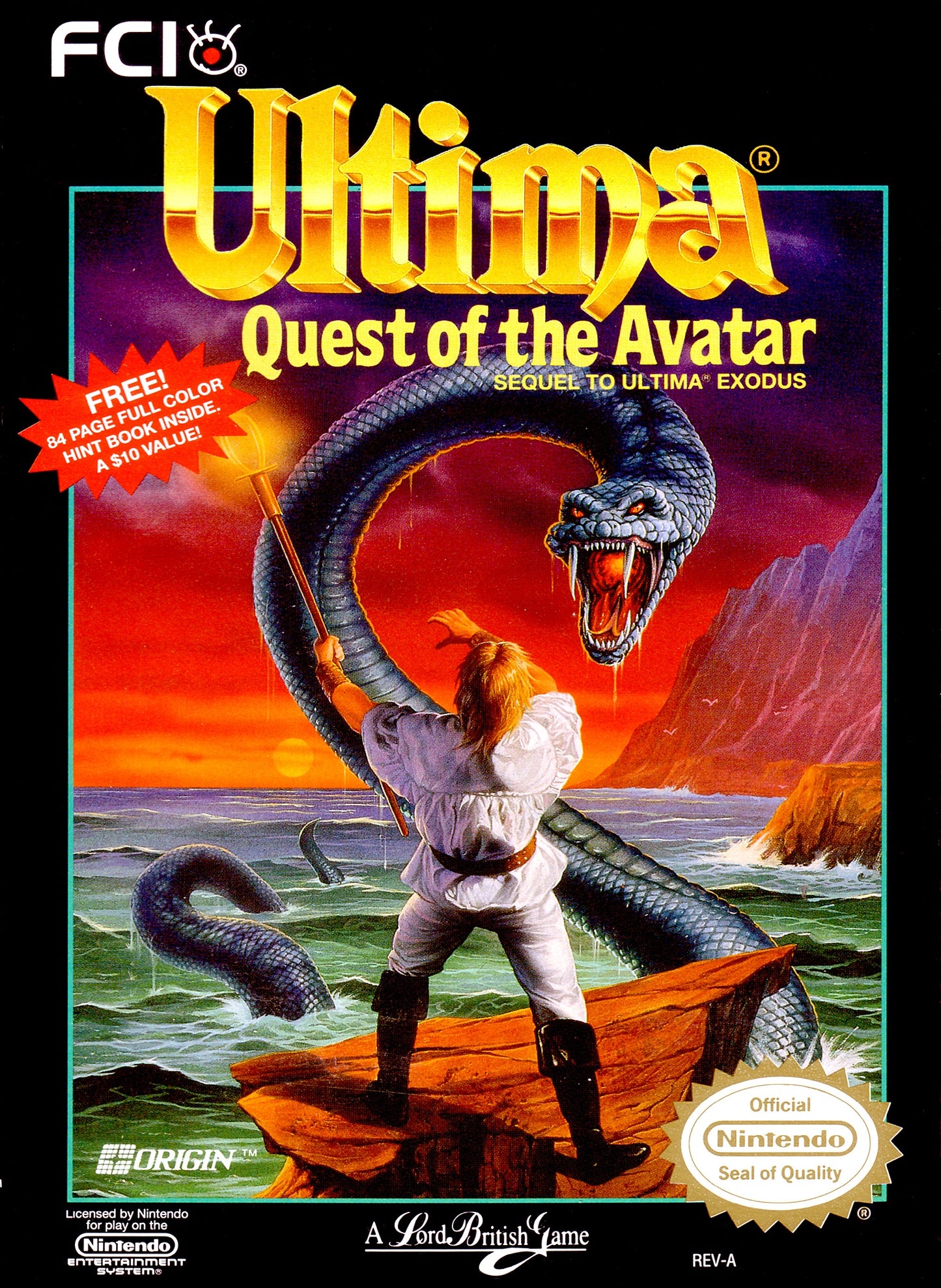 ULTIMA: QUEST OF THE AVATAR - NES (W/BOX)