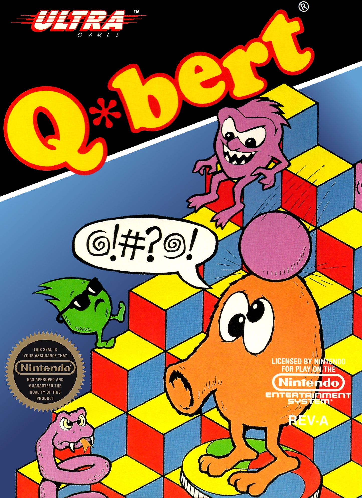 Q*BERT - NES (W/BOX & MANUAL)