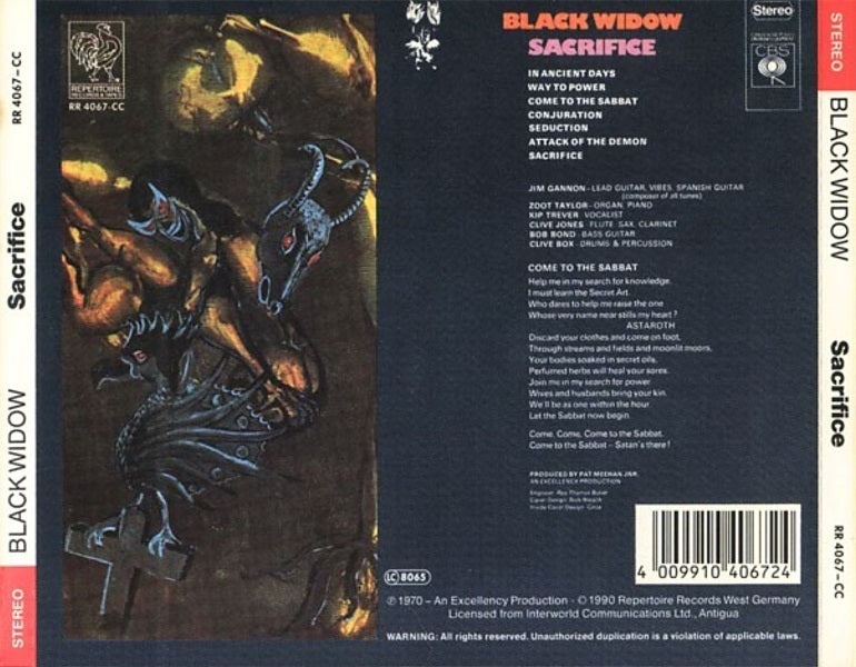 BLACK WIDOW - SACRIFICE (2CDS)