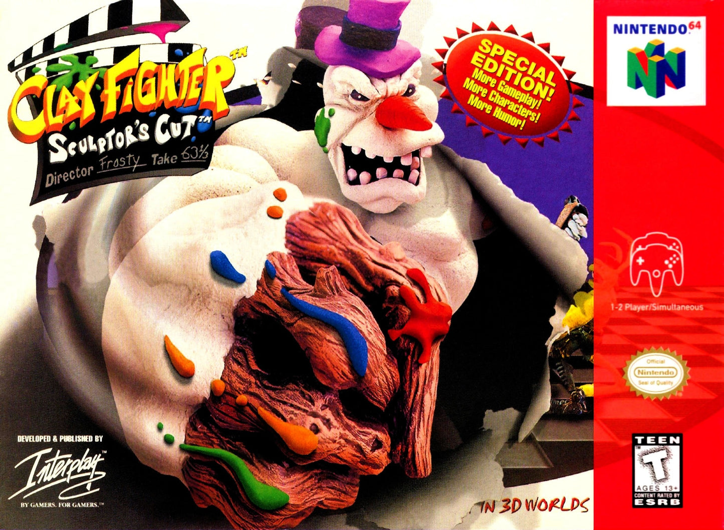 CLAYFIGHTER: SCULPTOR'S CUT - N64