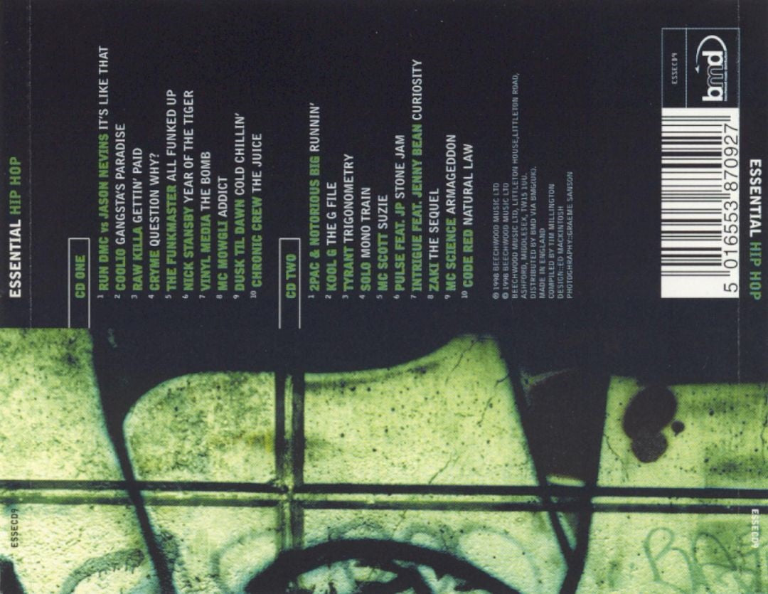 VARIOUS - ESSENTIAL HIP HOP (2CDS)