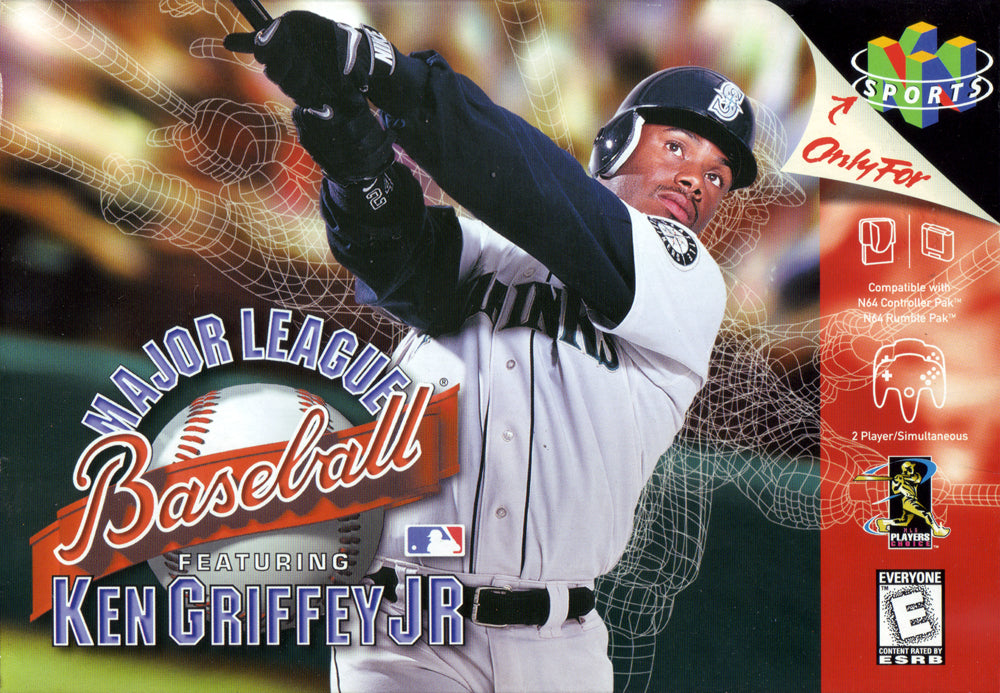 MAJOR LEAGUE BASEBALL FEATURING KEN GRIF - N64 (W/BOX & MANUAL)