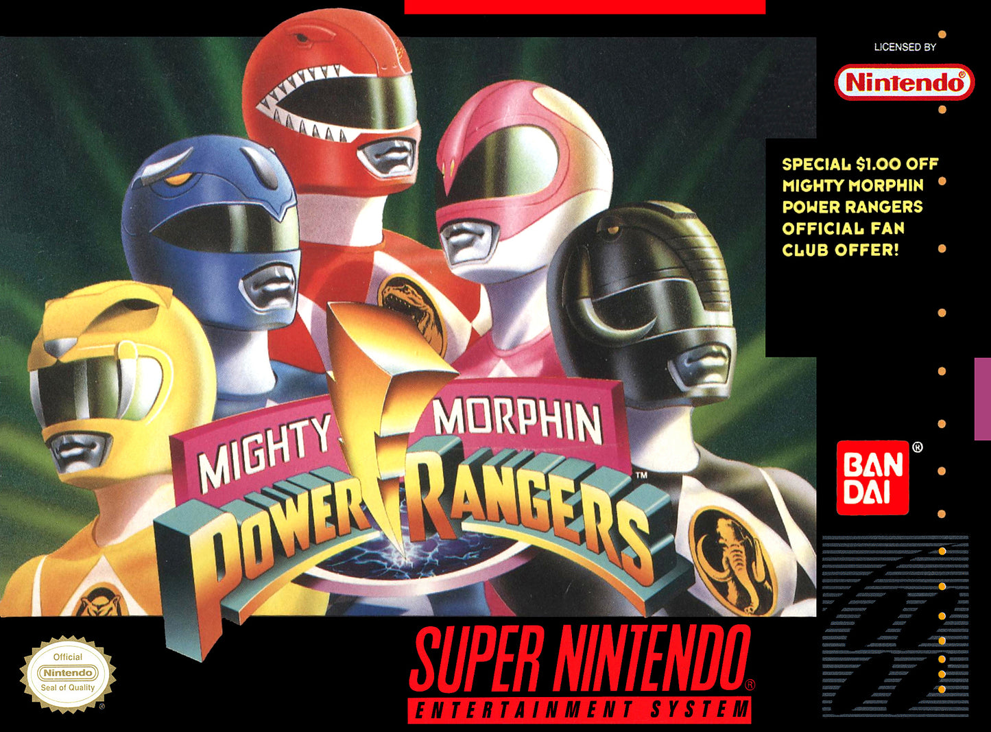 MIGHTY MORPHIN POWER RANGERS - SNES