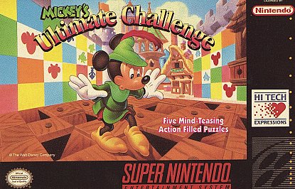 MICKEY'S ULTIMATE CHALLENGE - SNES (W/BOX & MANUAL)