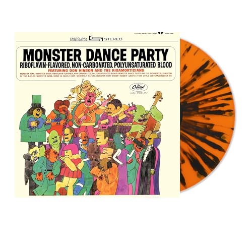 DON HINSON AND THE RIGAMORTICIANS - MONSTER DANCE PARTY (ORANGE & BLACK PUMPKIN SPLATTER VINYL)