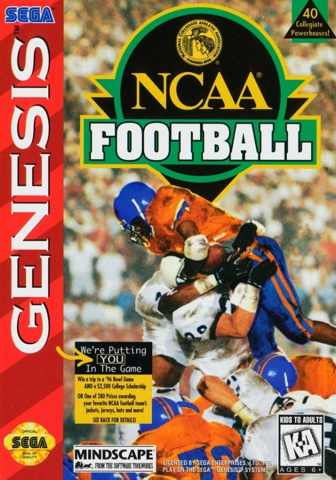 NCAA FOOTBALL - SNES (W/BOX & MANUAL)