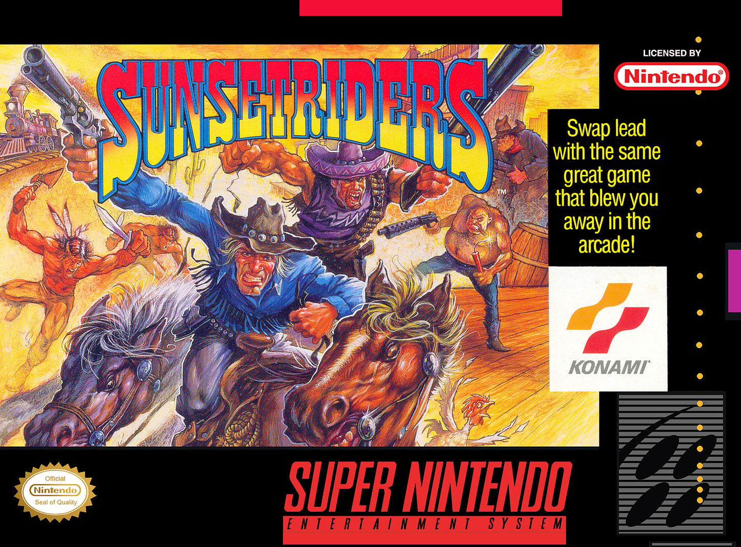 SUNSET RIDERS - SNES (W/BOX)