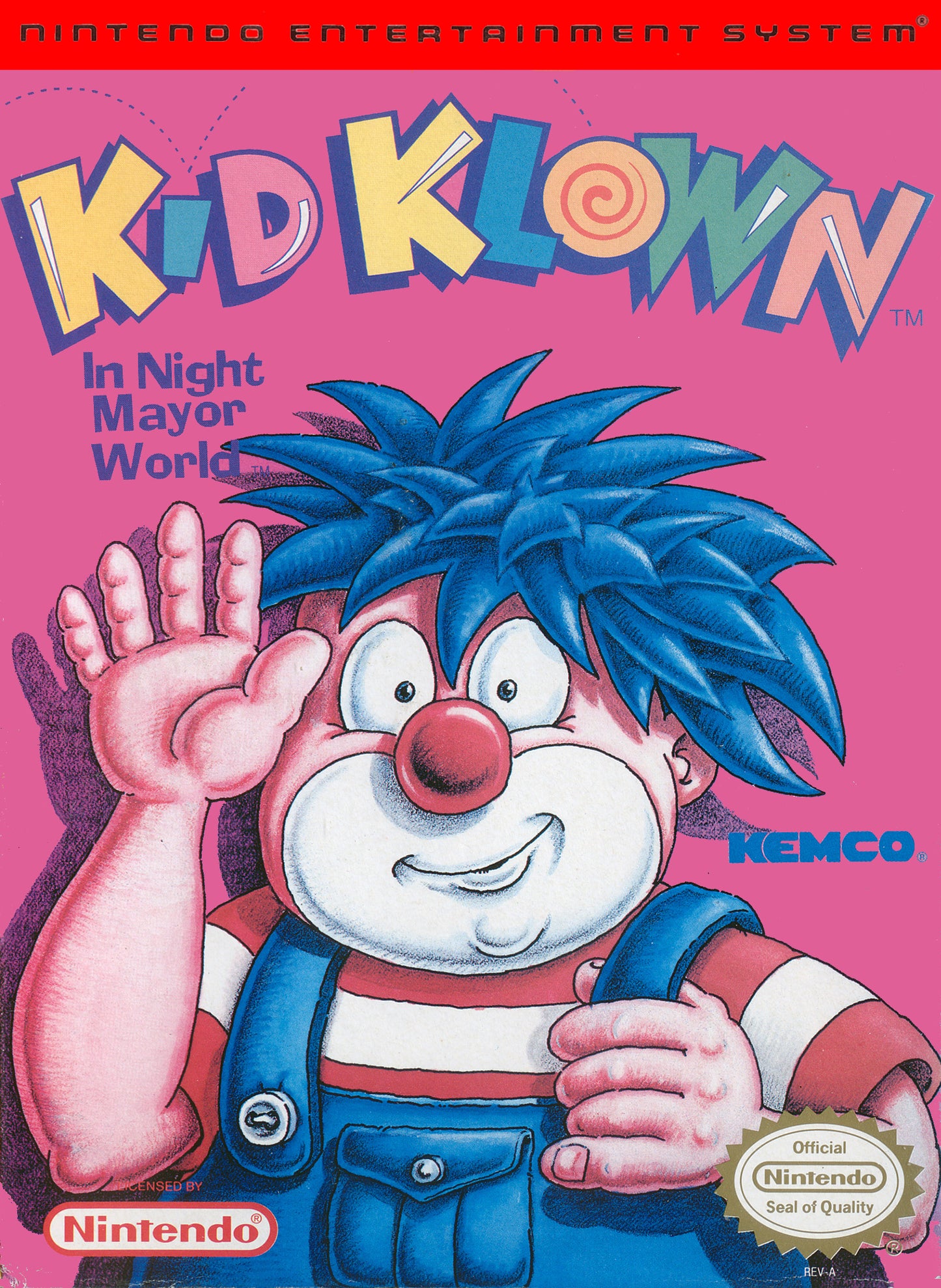 KID KLOWN IN NIGHT MAYOR WORLD - NES (W/BOX)