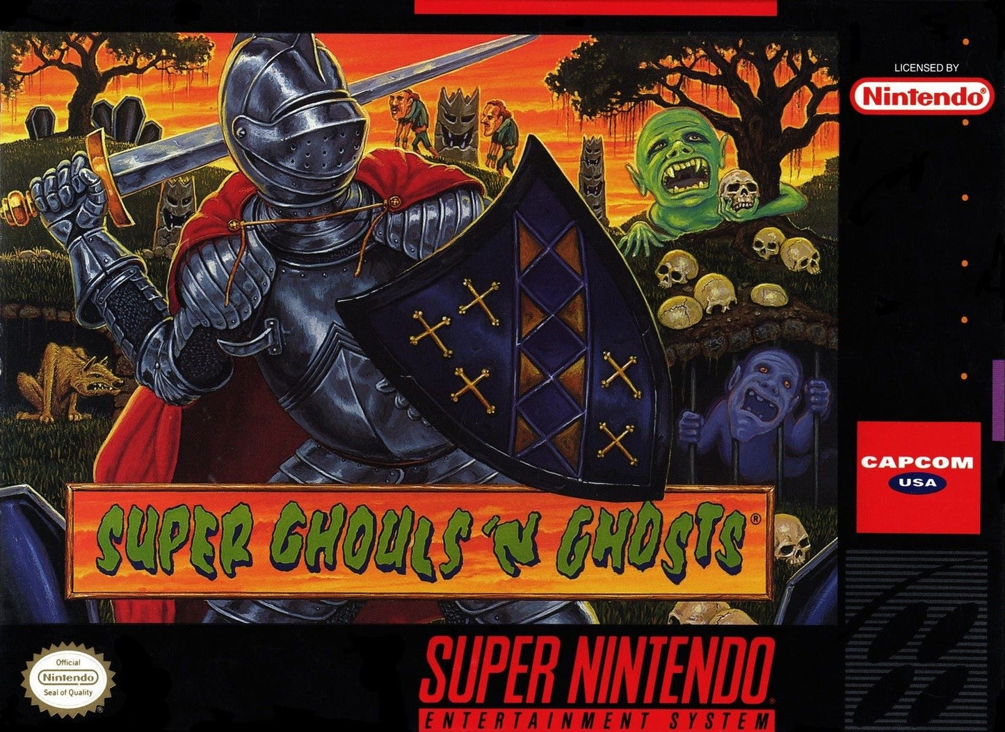 SUPER GHOULS 'N GHOSTS - SNES