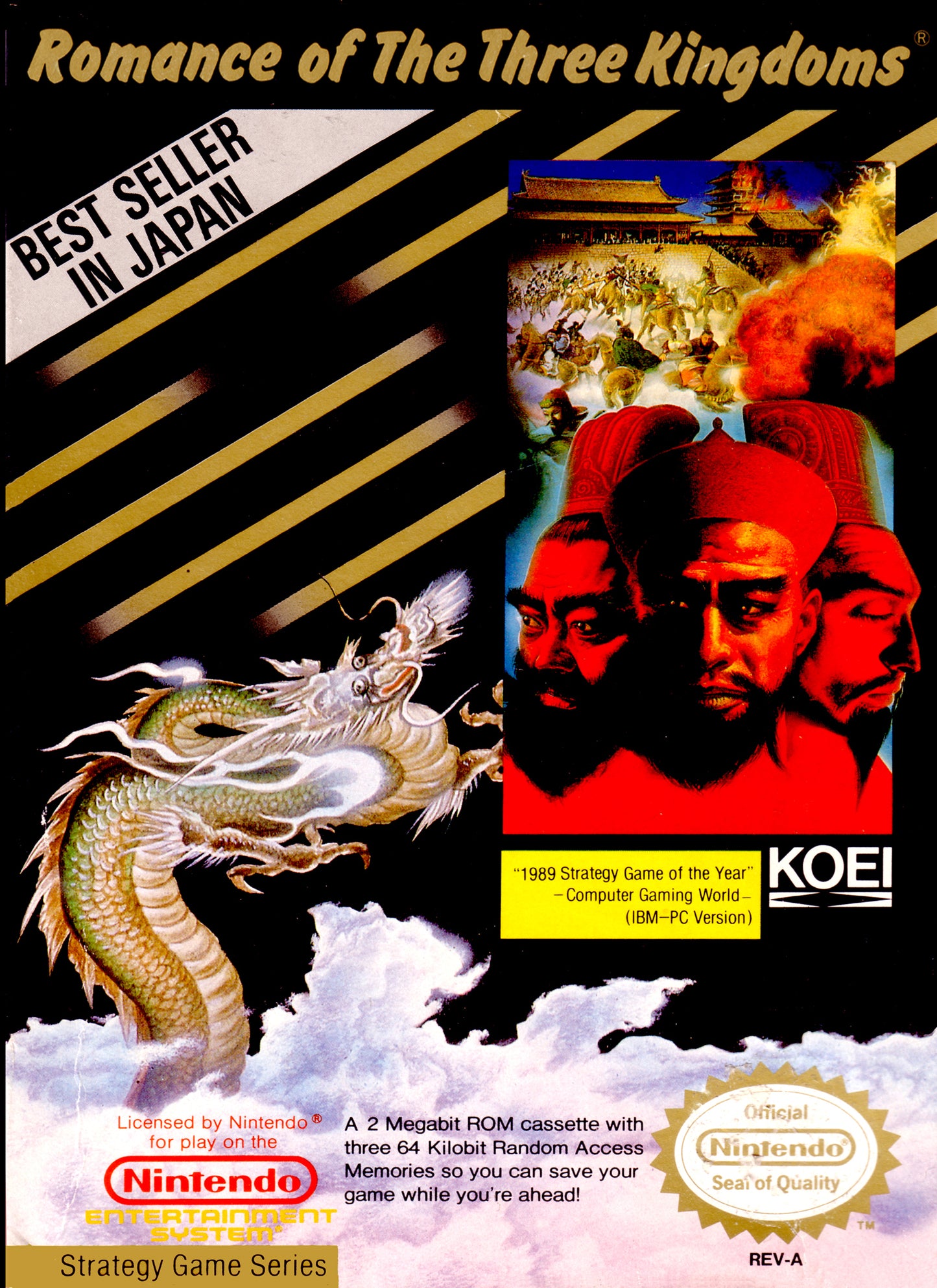 ROMANCE OF THE THREE KINGDOMS II - SNES (W/BOX & MANUAL)