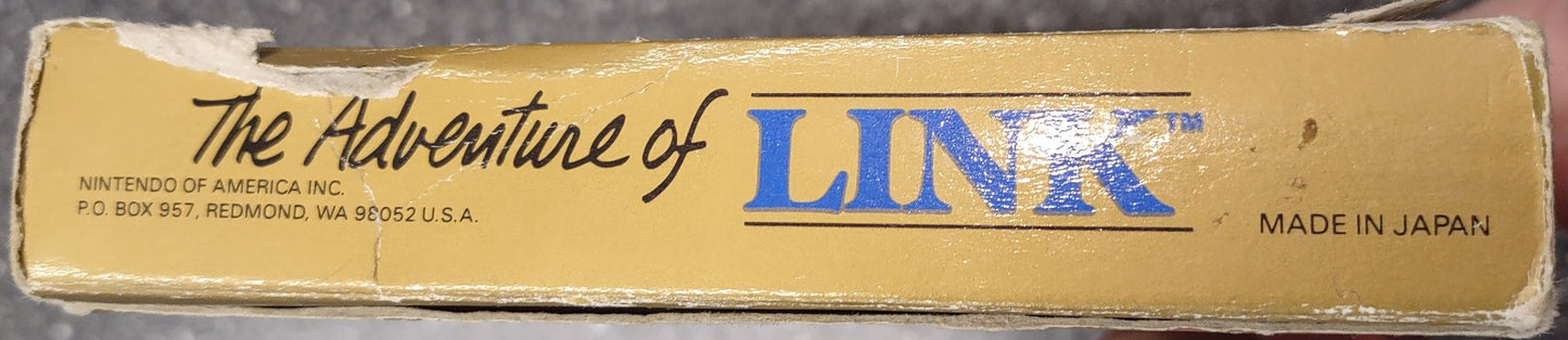 ZELDA II: THE ADVENTURE OF LINK (GOLD CARTRIDGE) - NES (W/BOX, NO MANUAL)