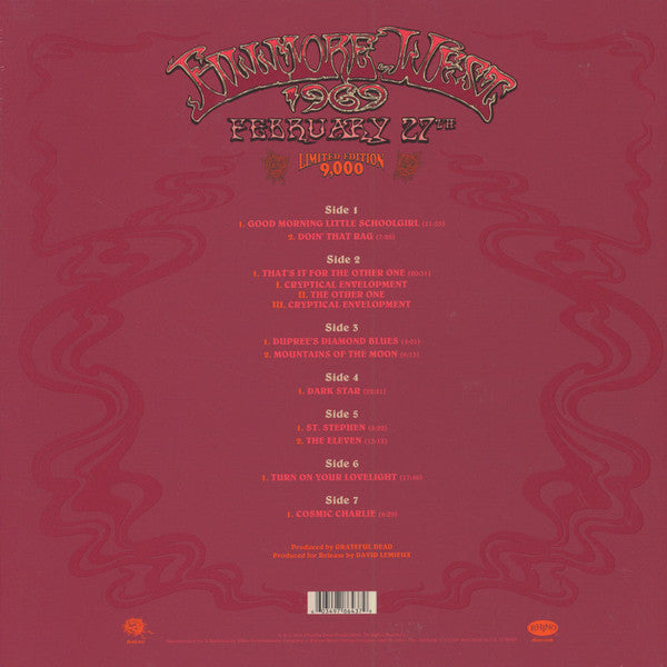 Grateful Dead - Fillmore West 1969 February 27th (Used LP)