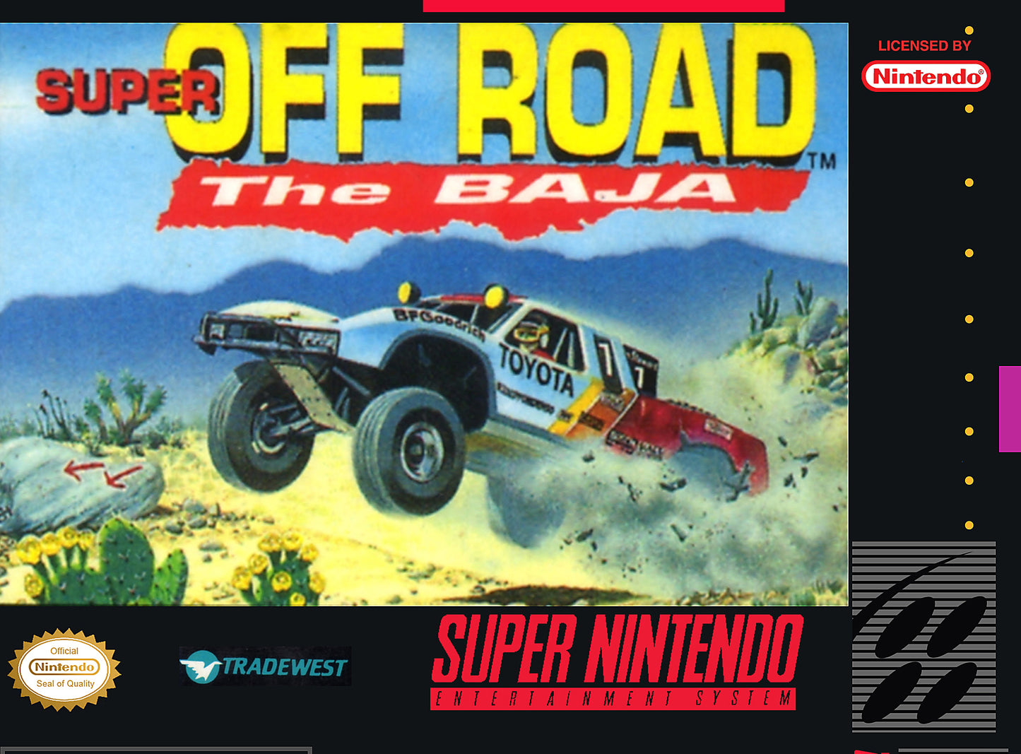 SUPER OFF ROAD: THE BAJA - SNES (W/BOX & MANUAL)