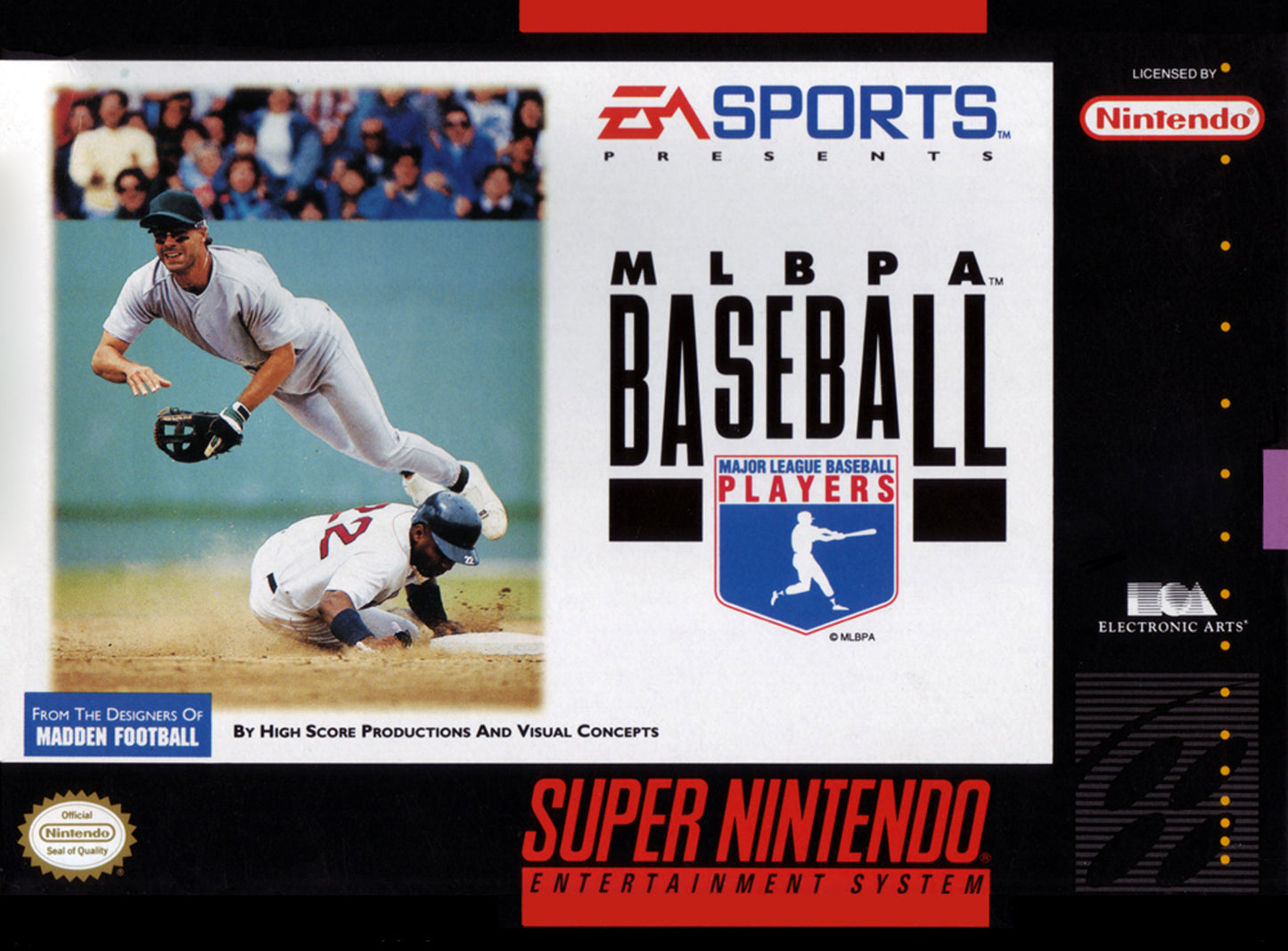 MLBPA BASEBALL - SNES (W/BOX & MANUAL)