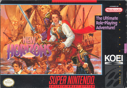 UNCHARTED WATERS: NEW HORIZONS - SNES