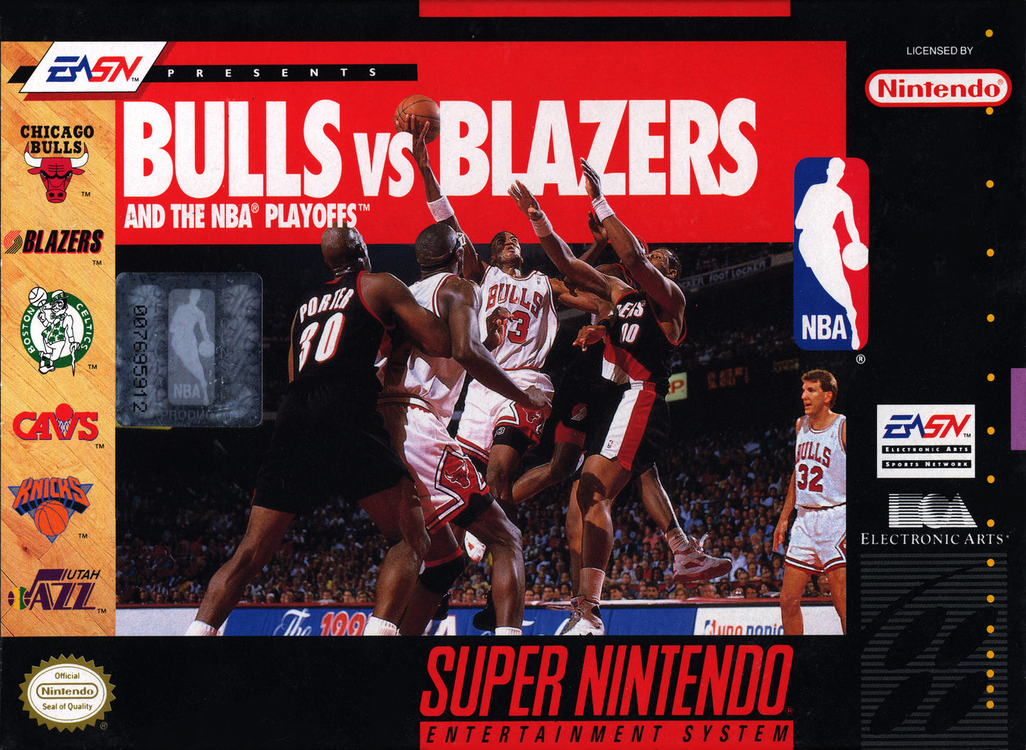 BULLS VS. BLAZERS & THE NBA PLAYOFFS - SNES