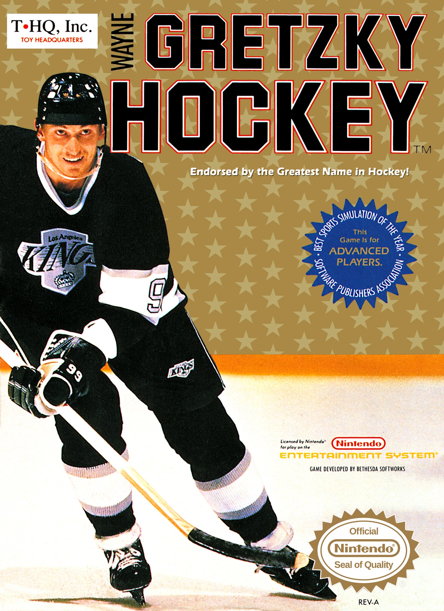 WAYNE GRETZKY HOCKEY - NES (W/BOX)