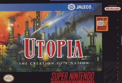 UTOPIA: THE CREATION OF A NATION - SNES (W/BOX & MANUAL)