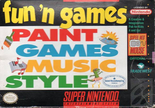 FUN 'N GAMES - SNES (W/BOX & MANUAL)