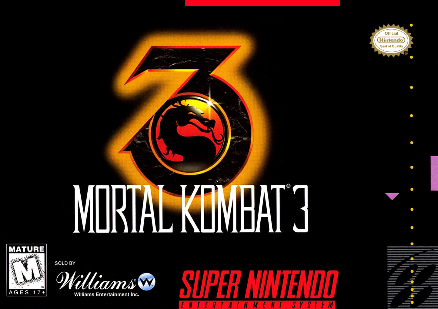 MORTAL KOMBAT 3 - SNES (W/BOX & MANUAL)