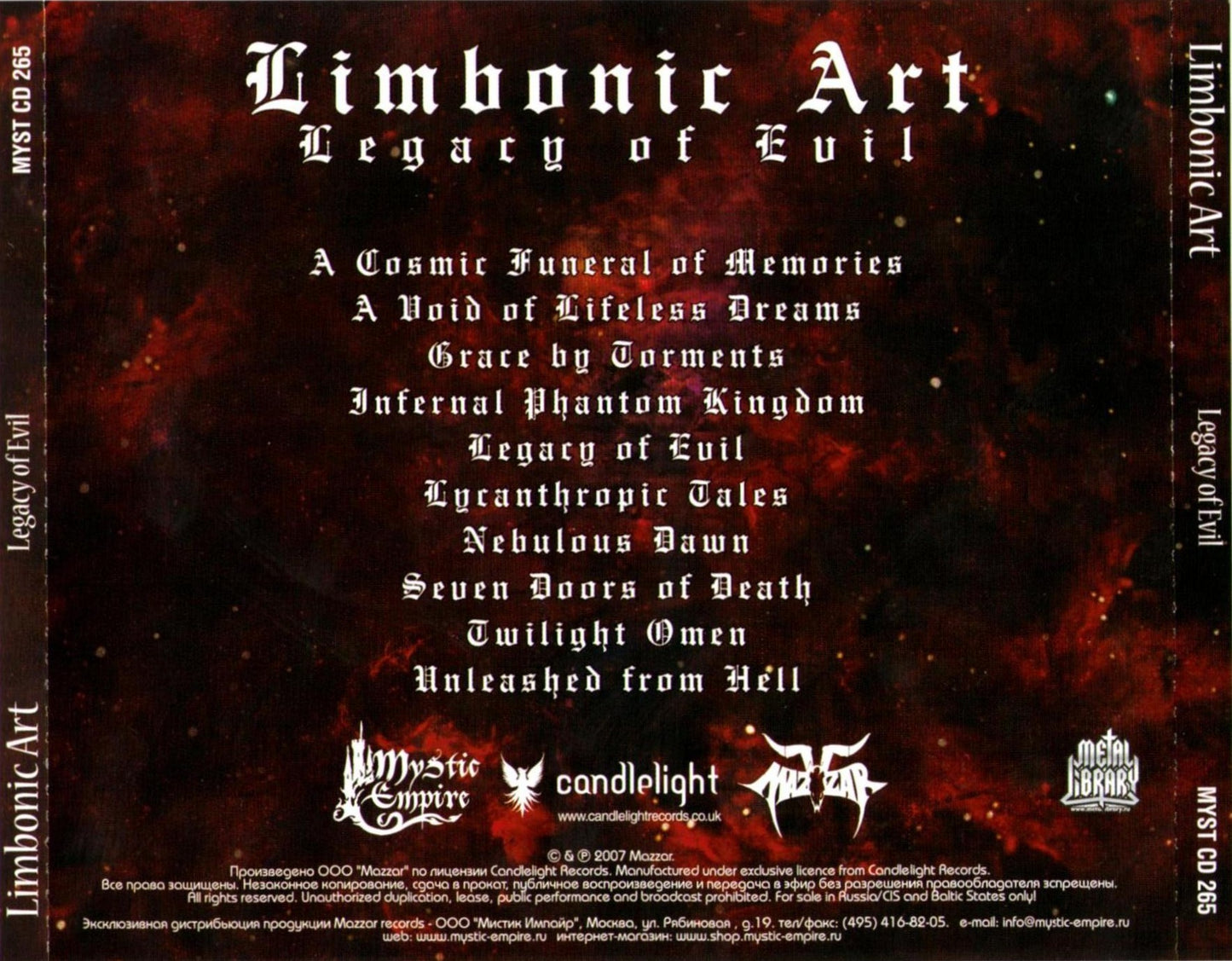 LIMBONIC ART - LEGACY OF EVIL