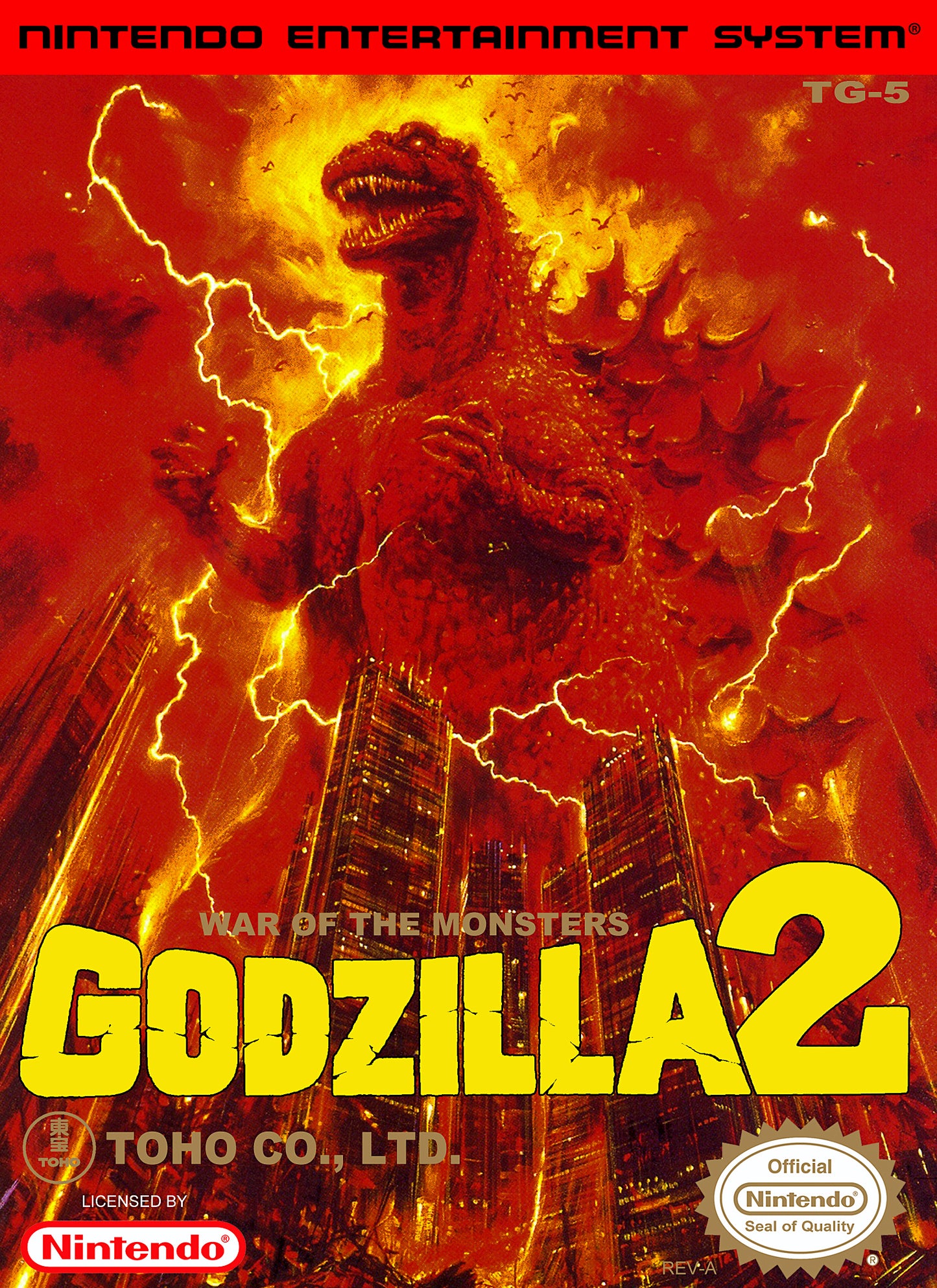 GODZILLA 2 - NES (W/BOX & MANUAL)