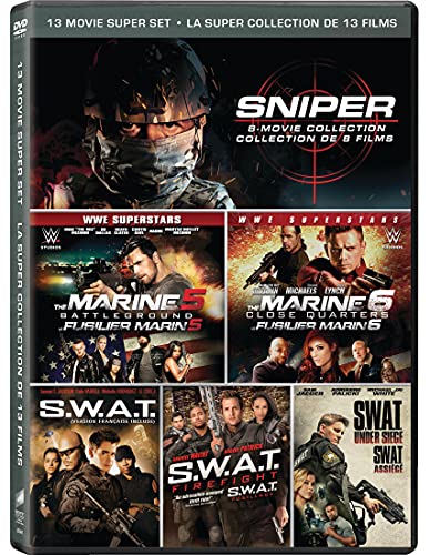 ACTION 13 MOVIE SUPER SET (SNIPER: 1-8 / S.W.A.T: 1-3 / THE MARINE: 56) (BILINGUAL)