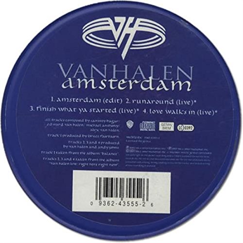 VAN HALEN - AMSTERDAM - METAL TIN