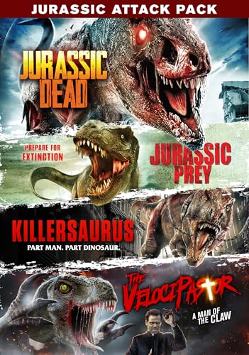 JURASSIC ATTACK PACK - DVD-JURASSIC DEAD/PREY/KILLERSAURUS/VELO