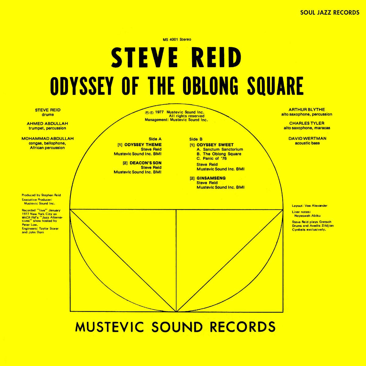 REID, STEVE - ODYSSEY OF THE OBLONG SQUARE (GOLD VINYL)