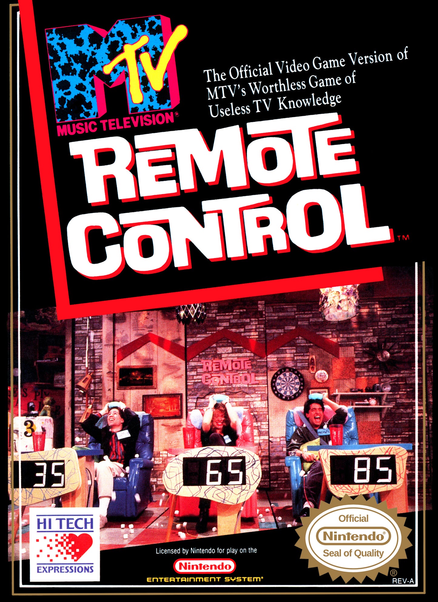 MTV REMOTE CONTROL - NES (W/BOX)