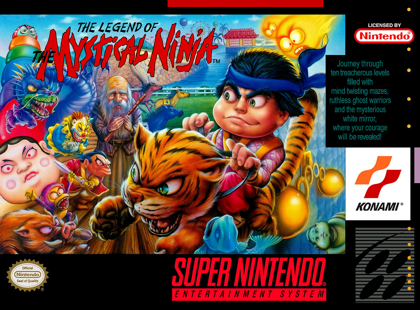 LEGEND OF THE MYSTICAL NINJA - SNES (W/BOX & MANUAL)