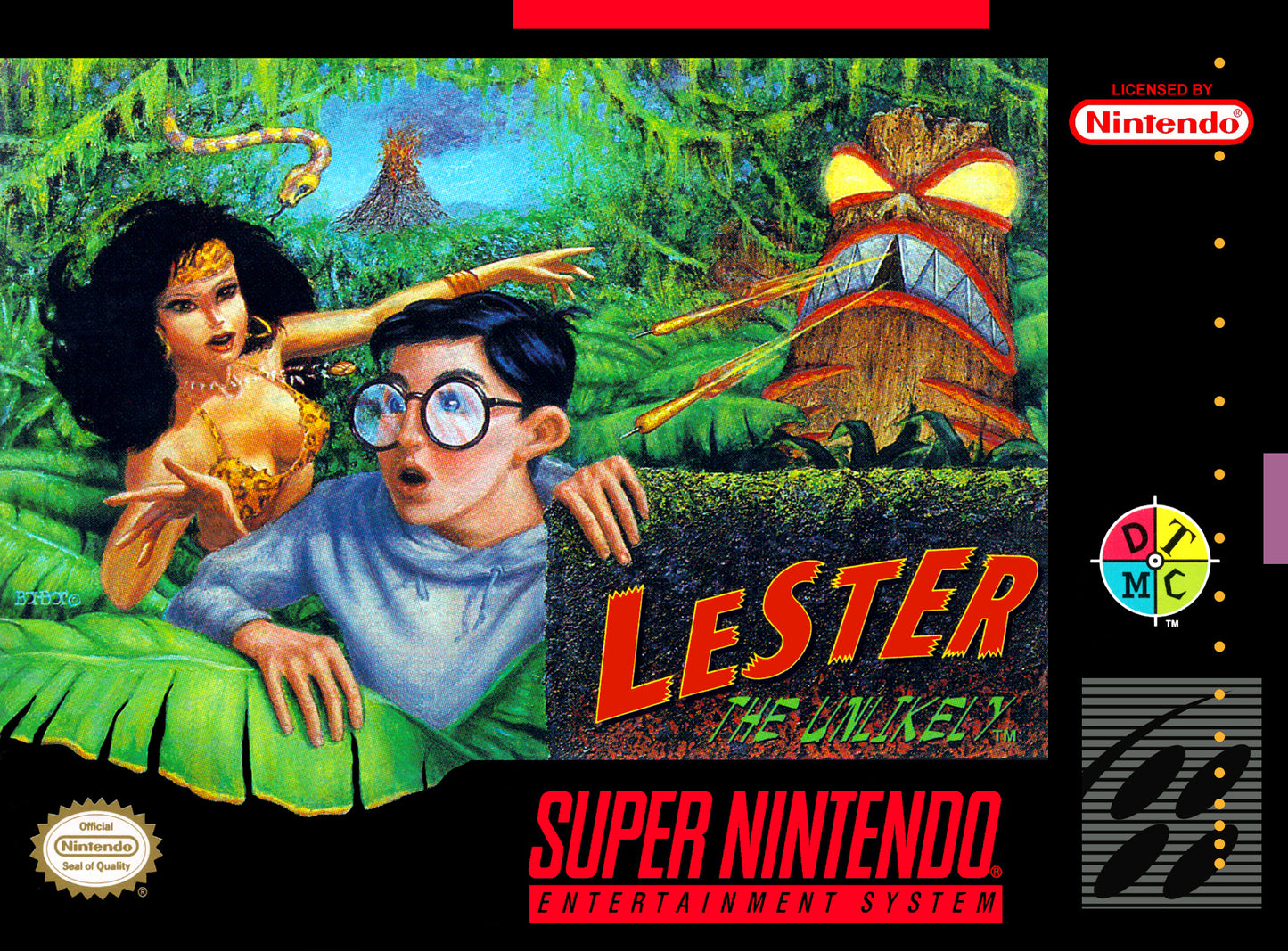 LESTER THE UNLIKELY - SNES (W/BOX & MANUAL)