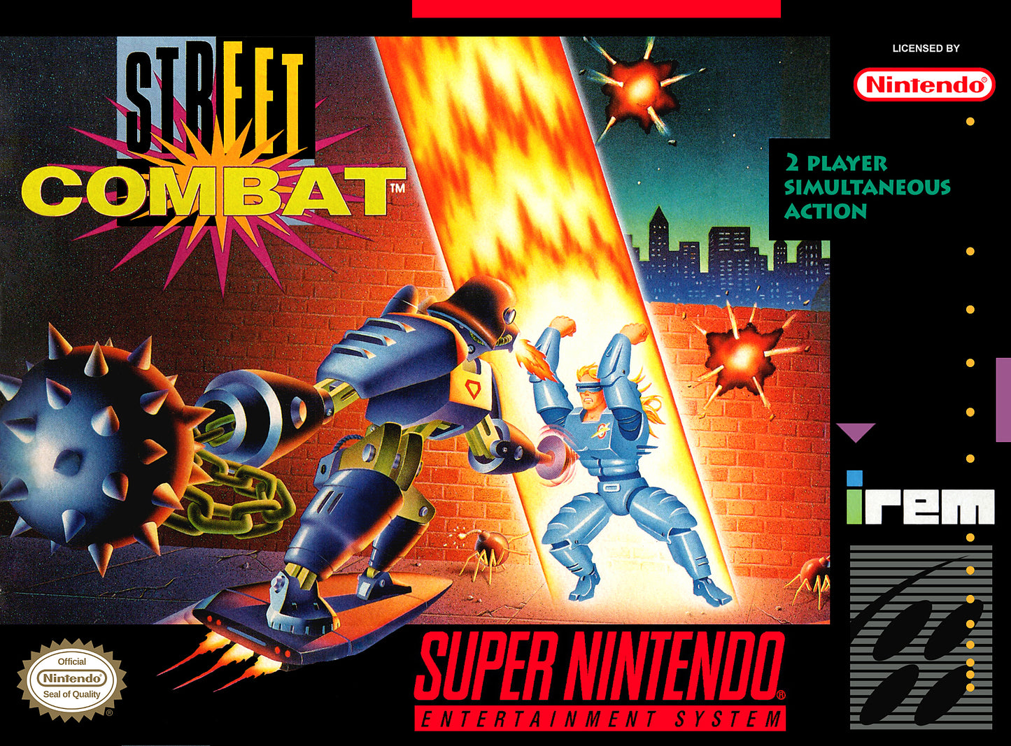 STREET COMBAT - SNES (W/BOX)
