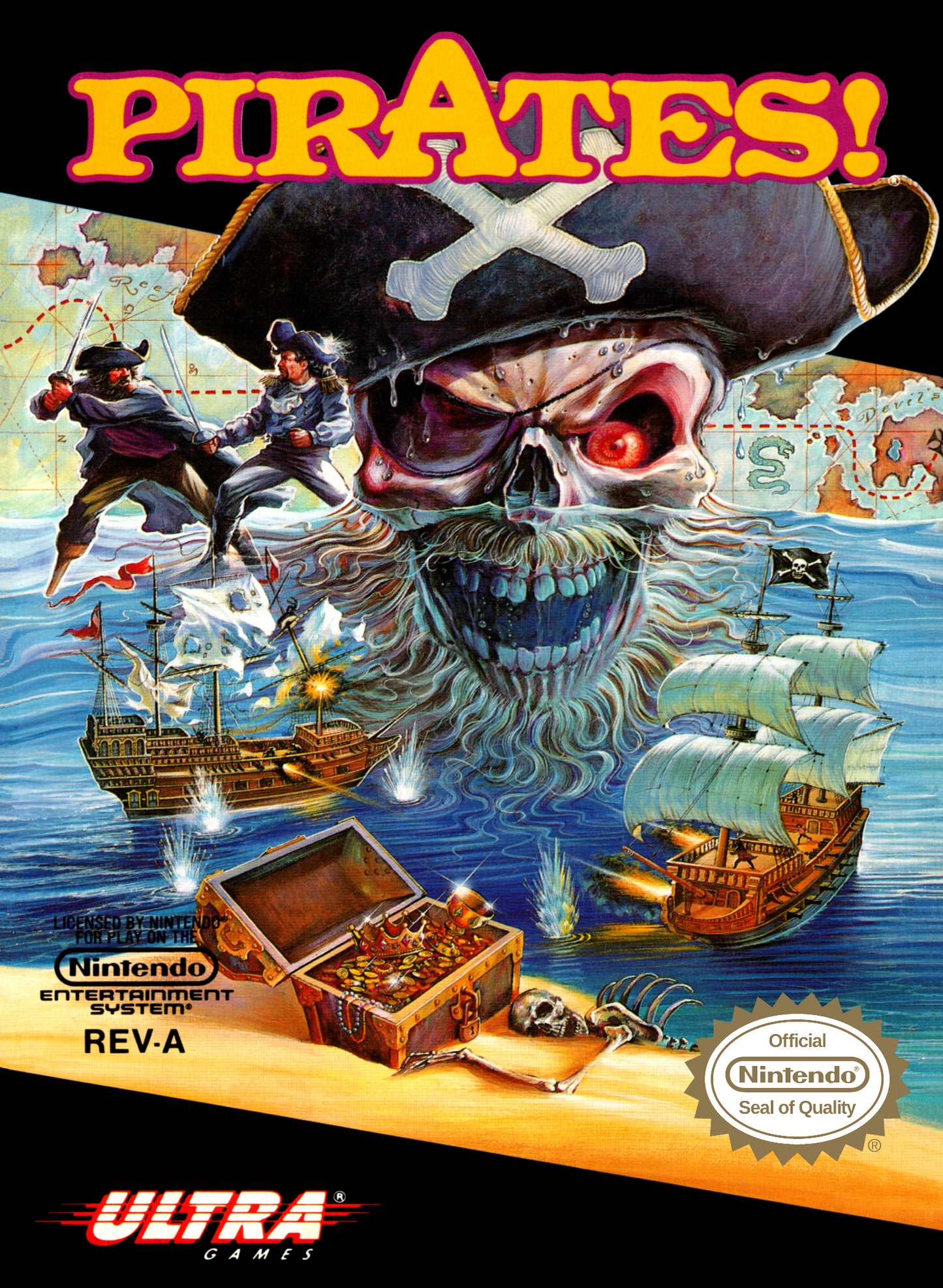 PIRATES! - NES (W/BOX)