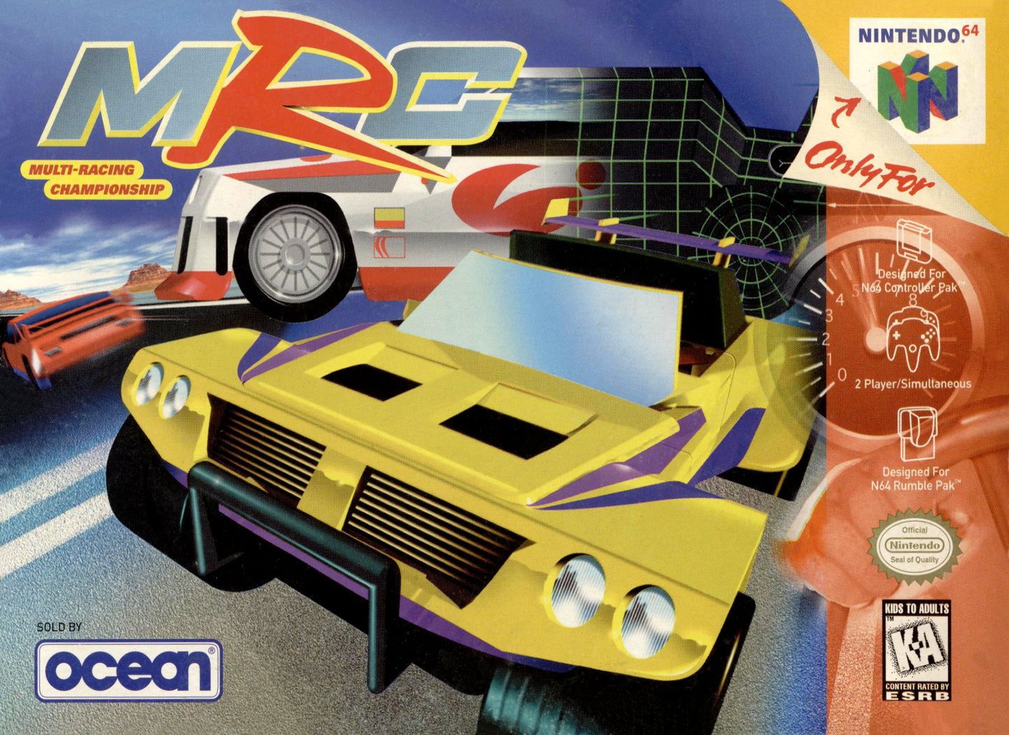 MRC MULTI RACING CHAMPIONSHIP - N64 (W/BOX & MANUAL)