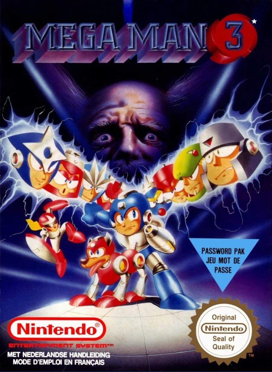 MEGA MAN 3 - NES (W/BOX & MANUAL)