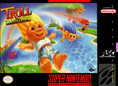 SUPER TROLL ISLANDS - SNES (W/BOX & MANUAL)